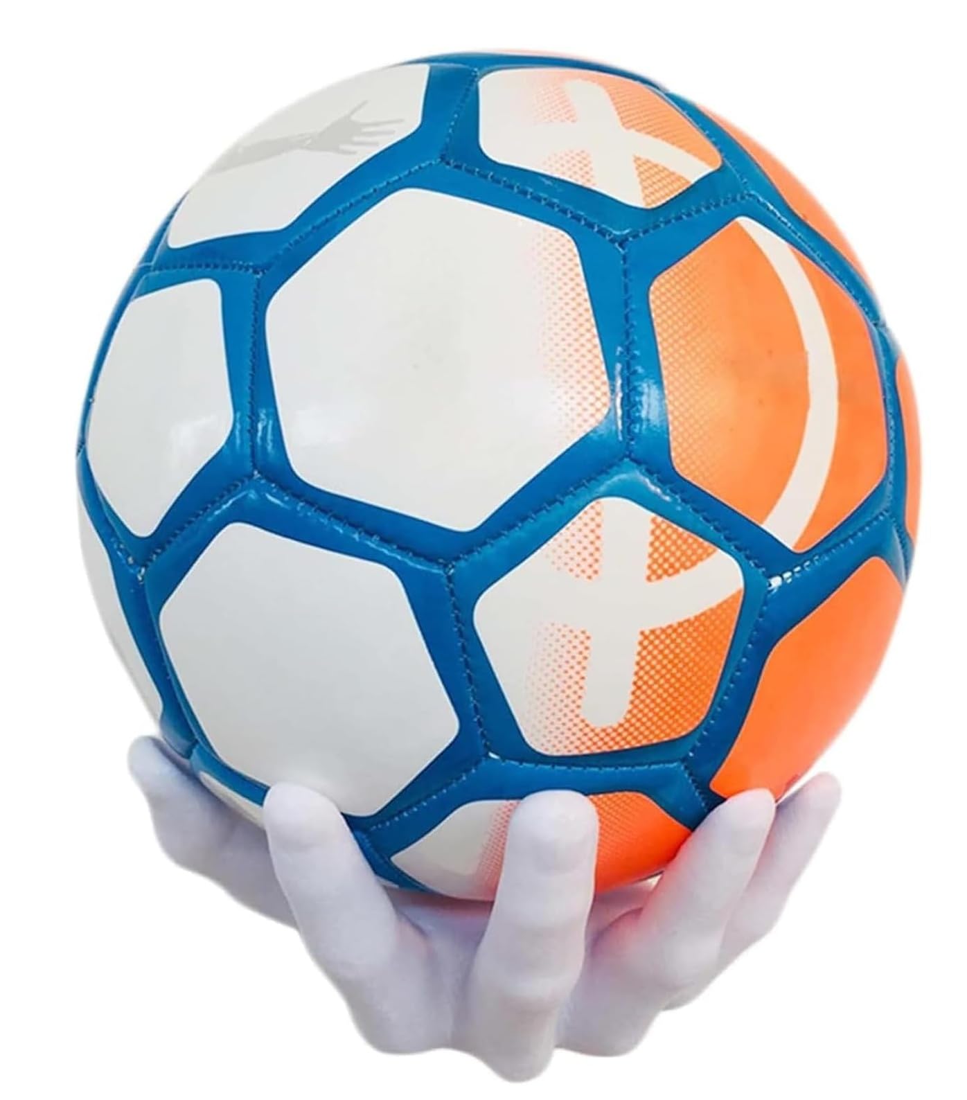 Omana Wall Mounted Basketball Holder Rack Hand Stand Display Amercian Football Soccer Rugby Volleyball Universal Storage (White)