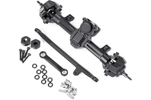 DEWOKI Front Axles Complete Set for SCX24 Deadbolt JLU C10 Bronco Gladiator Axial 1/24 RC Crawler Upgrade Parts