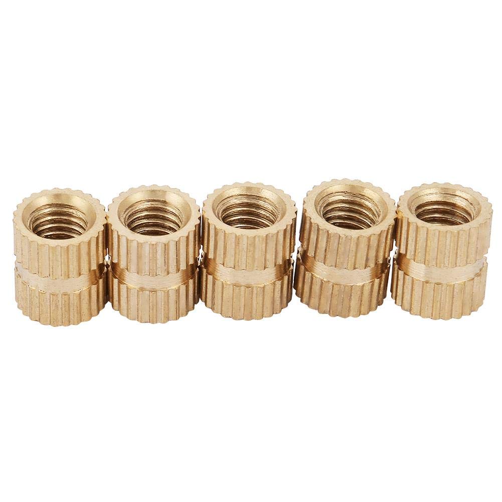 M5 5mm Copper Closed End Inlay Knurled Nut Single Hole Embedded Parts for Computer Automotive Electrical Medical Plastic Shell (M5*7 * 7.3£¨20pcs£©), Fastening Parts