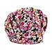Women Scrub Bouffant Hat Cap Adjustable Classic Beauty Print Floral Cute One Set
