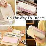 EASTHILL Pencil Case Big Pen Case Linen Cotton 9x20 cm Office College view 6