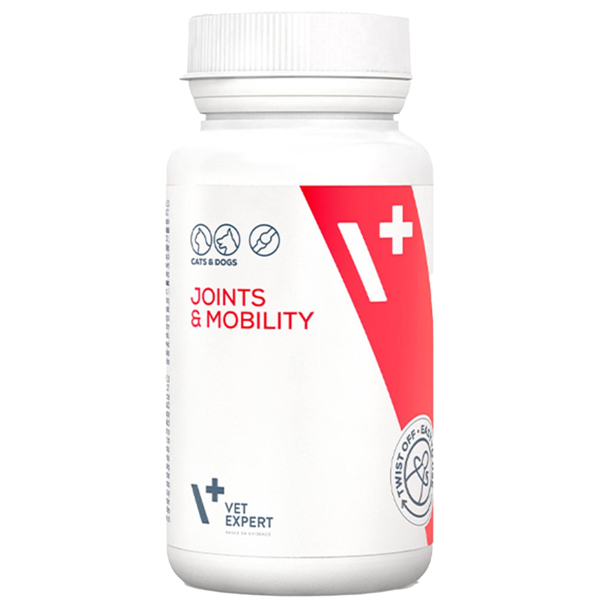 Vet Expert Joints & Mobility Supplement for Dogs and Cats – Supports healthy joints with Glucosamine, Chondroitin, Hyaluronic Acid, Vitamins C & E, and Manganese – 30 Twist-Off Capsules