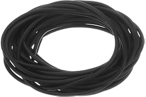uxcell Silicone Foam Seal Strip, 2mm(0.08") Dia 4 Meters(13.12 Ft) Long Sponge Rubber Weather Seal Strip Round Rubber Cord So