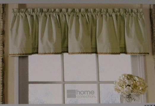 Amazon Com Jc Penneys Home Collection Pale Green Window Valance