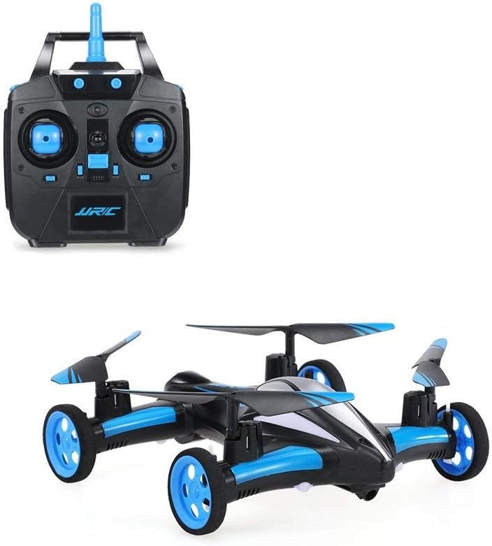 Physport Flying Car RC drone Quadcopter without Camera Vehicles Remote control Car Headless Mode with LED Lights (Blue)