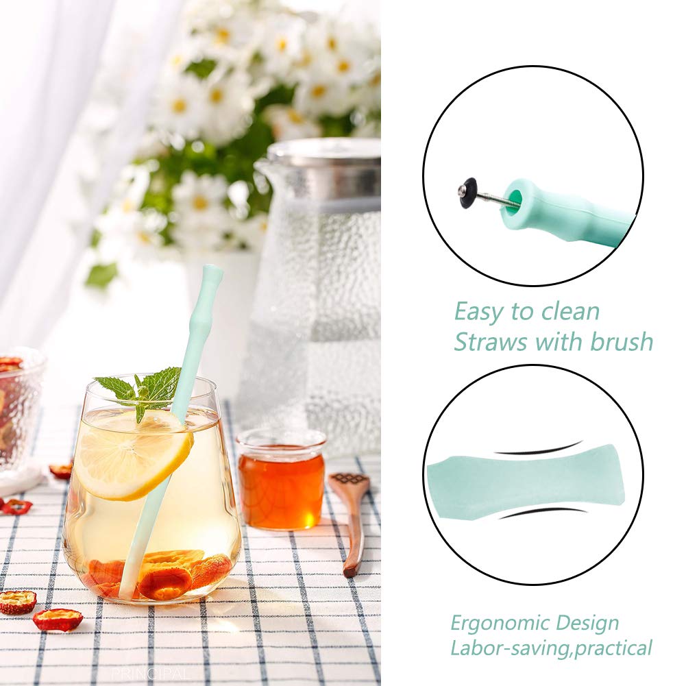 Reusable Collapsible Silicone Straw 2 Pack -10\