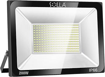 Foco LED 200W IP66 Luz de Seguridad Exterior Impermeable, 16000LM ...