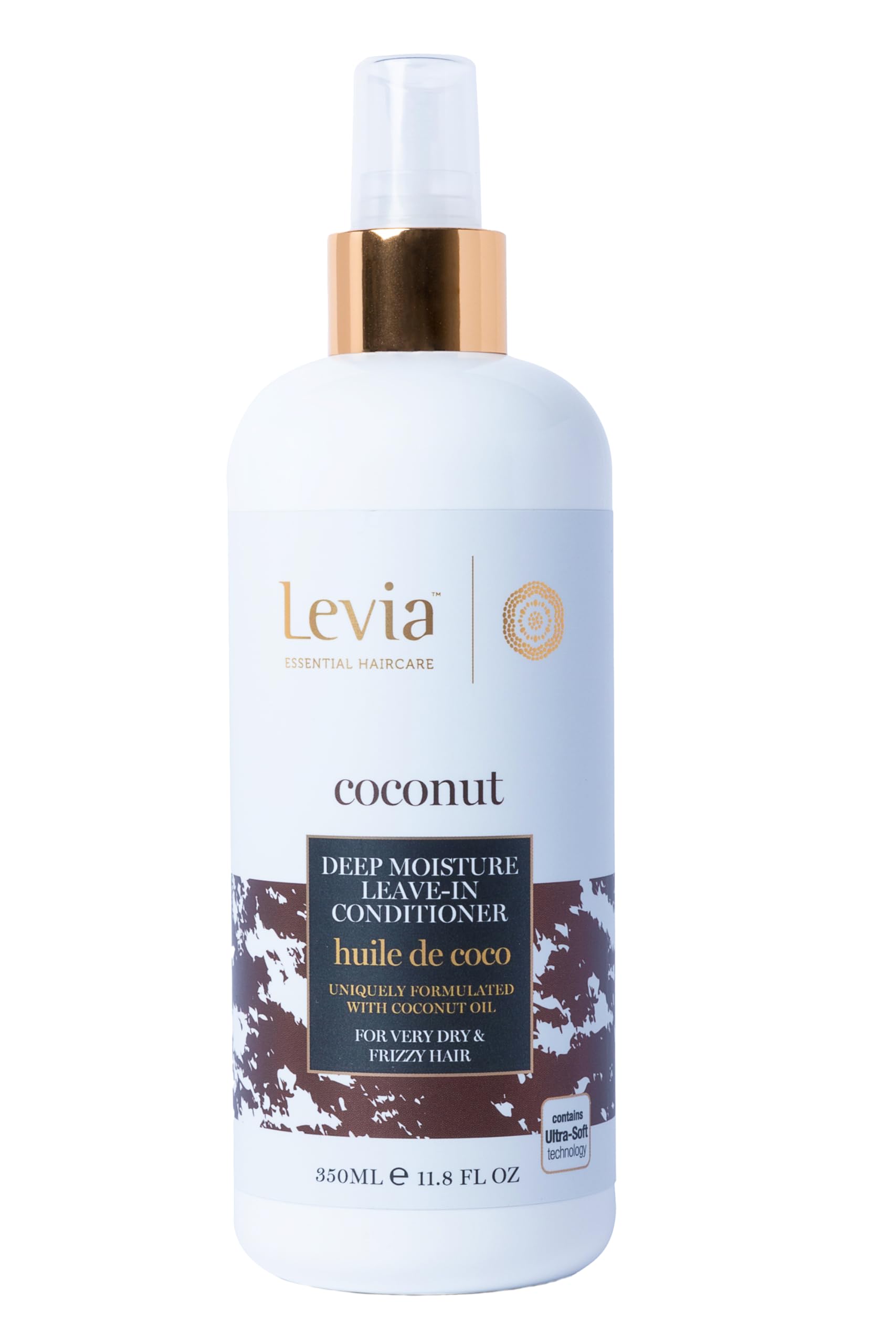 Levia | Leave-In Conditioning Cream | Nourishes Very Dry Hair | Provides Suppleness and Lightness | Facilitates Styling | Disciplines Frizzy Hair | 350ml