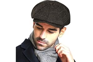 PANPACSIGHT Fashion Men’s Classic Newsboy Gatsby Hat Blend Wool Vintage Flat Ivy Cabbie Cap Boyfriend Gifts(Medium/Large/X-Large)
