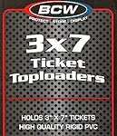 2 Packs 50 Ticket 3X7 Toploaders