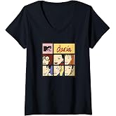 Women's Daria Character Squares V-Neck T-Shirt