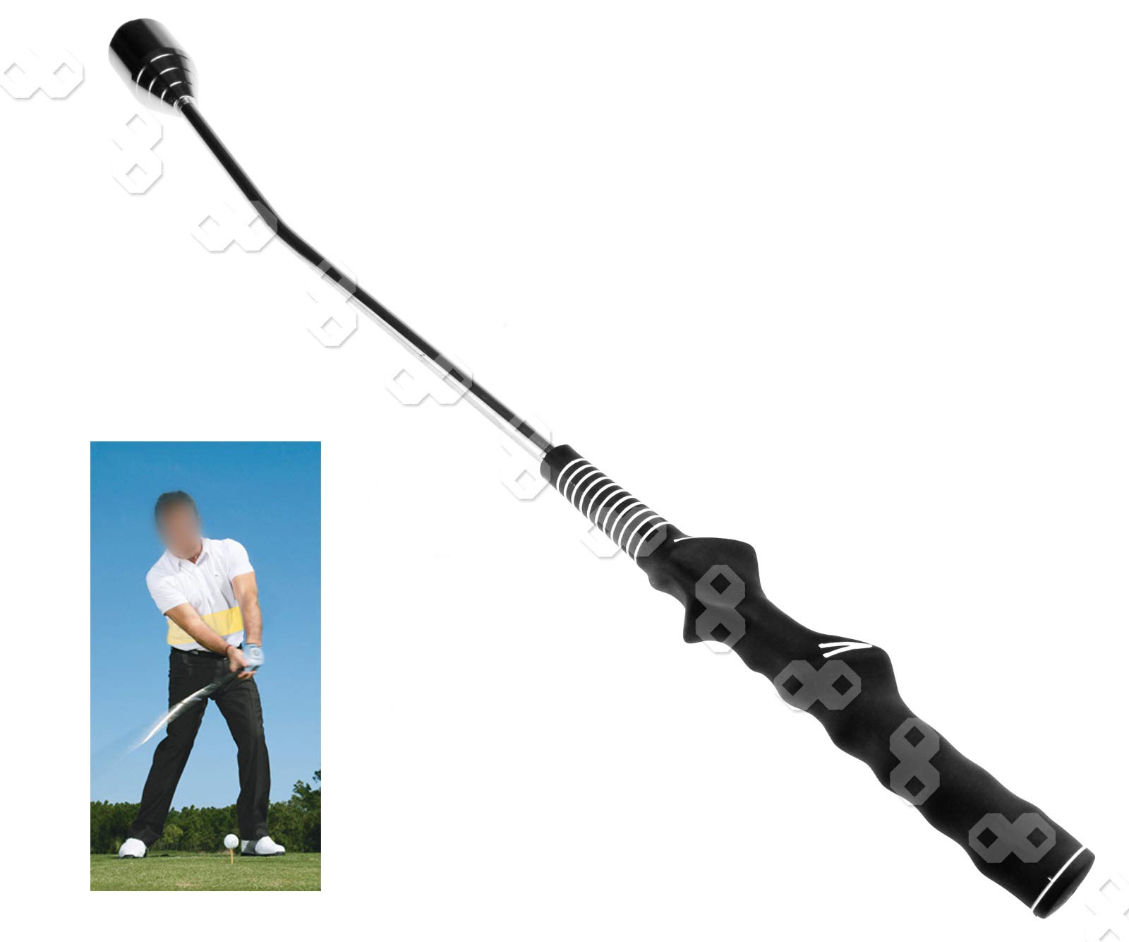 Professional Swing Grip Trainer Warm Up Training Aid Practice Club Indoor Compatible with Golf