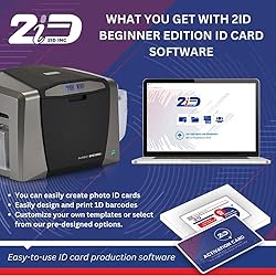 2ID Fargo DTC1250e Single-Sided Badge Printer