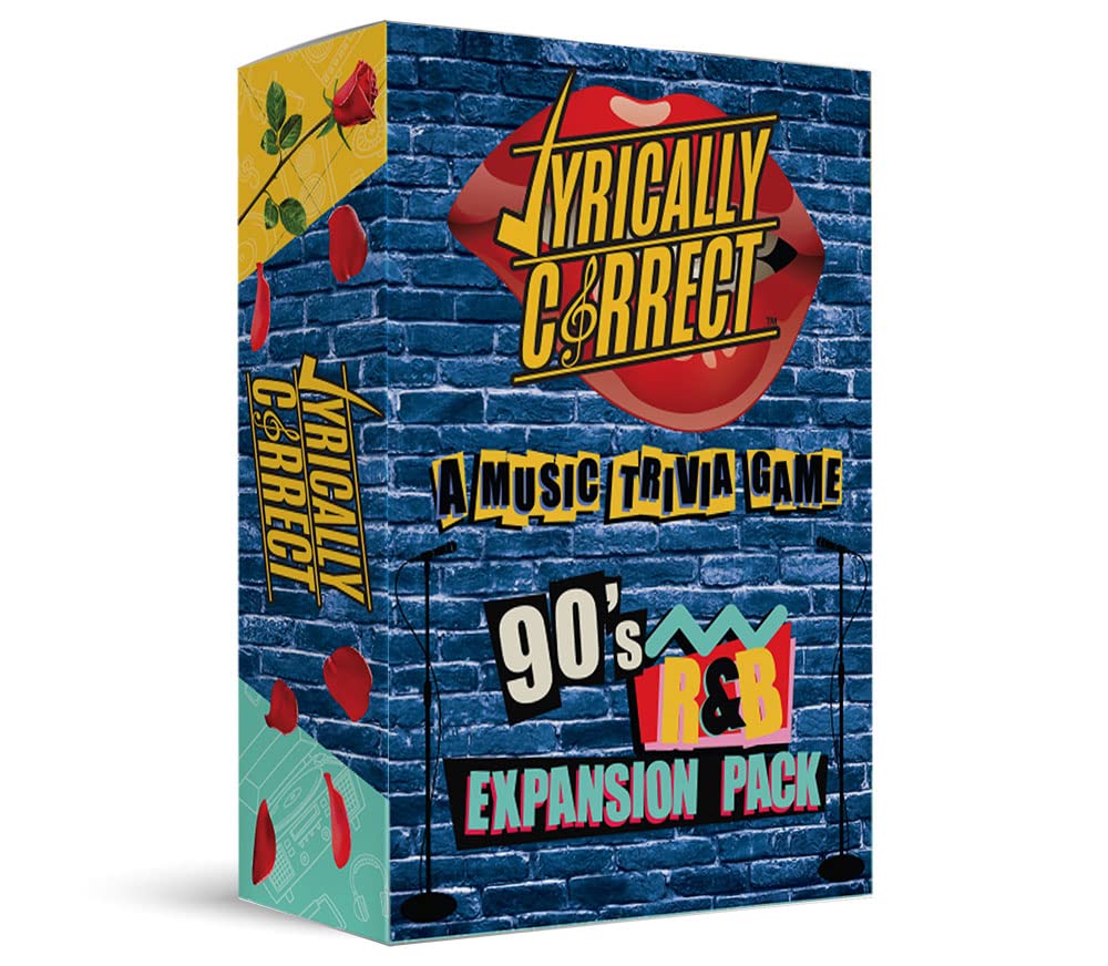 Lyrically Correct '90s R&B Expansion Pack - Music Trivia Card Game Add-On - Finish The Lyrics Challenge, Fun for Adults, Party or Family Night