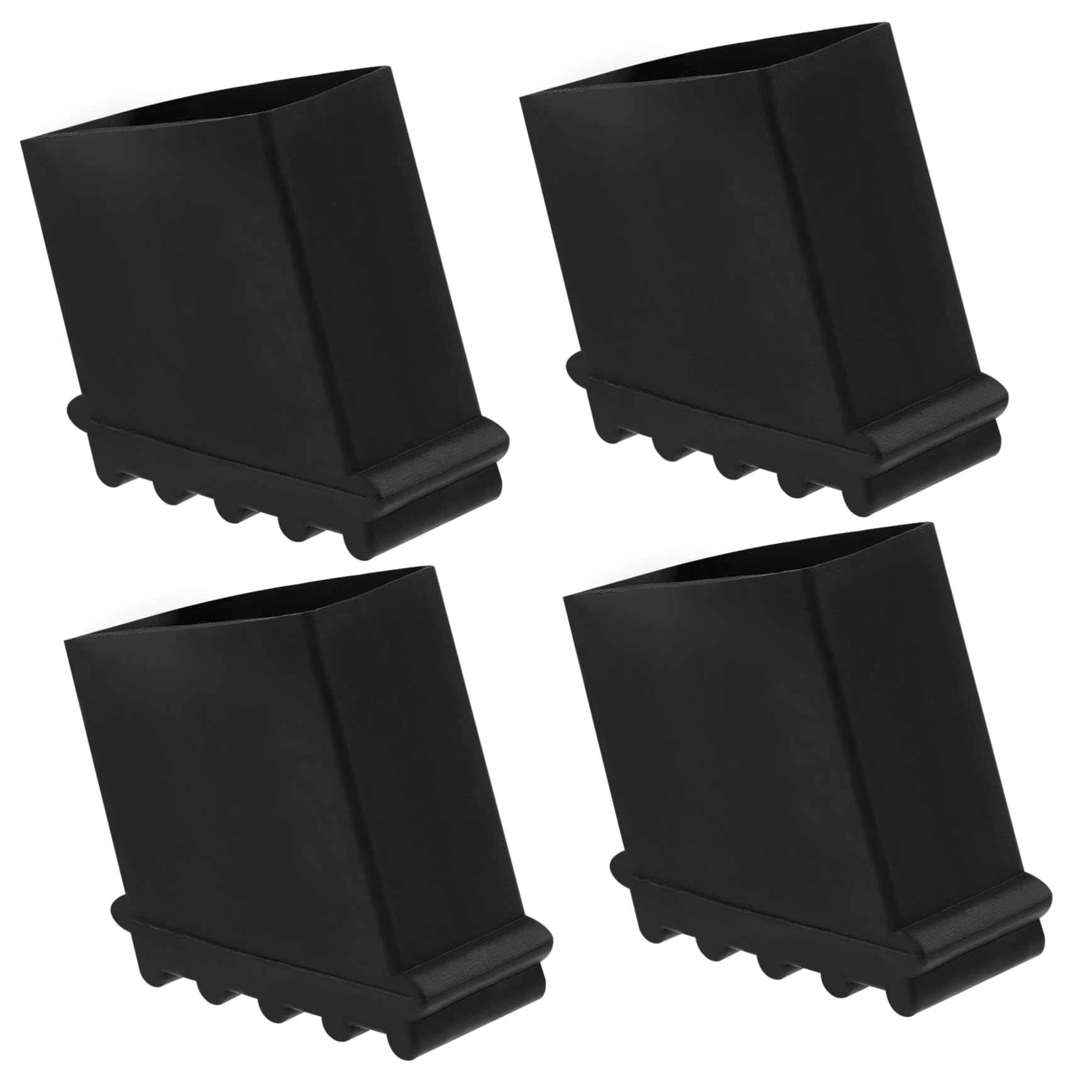 Housoutil 4pcs Ladder Foot Cover Attic Ladder Stepladders Ladder Feet Protectors Non-skid Furniture Leg Caps Furniture Leg Floor Protectors Covers Ladder Foot Protector Outdoor Black Rubber