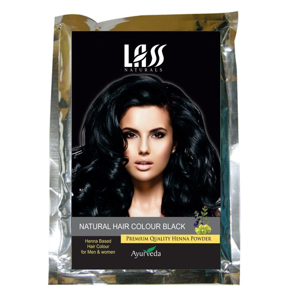 Buy Lass Naturals Hair Colour Black Natural Henna Powder With