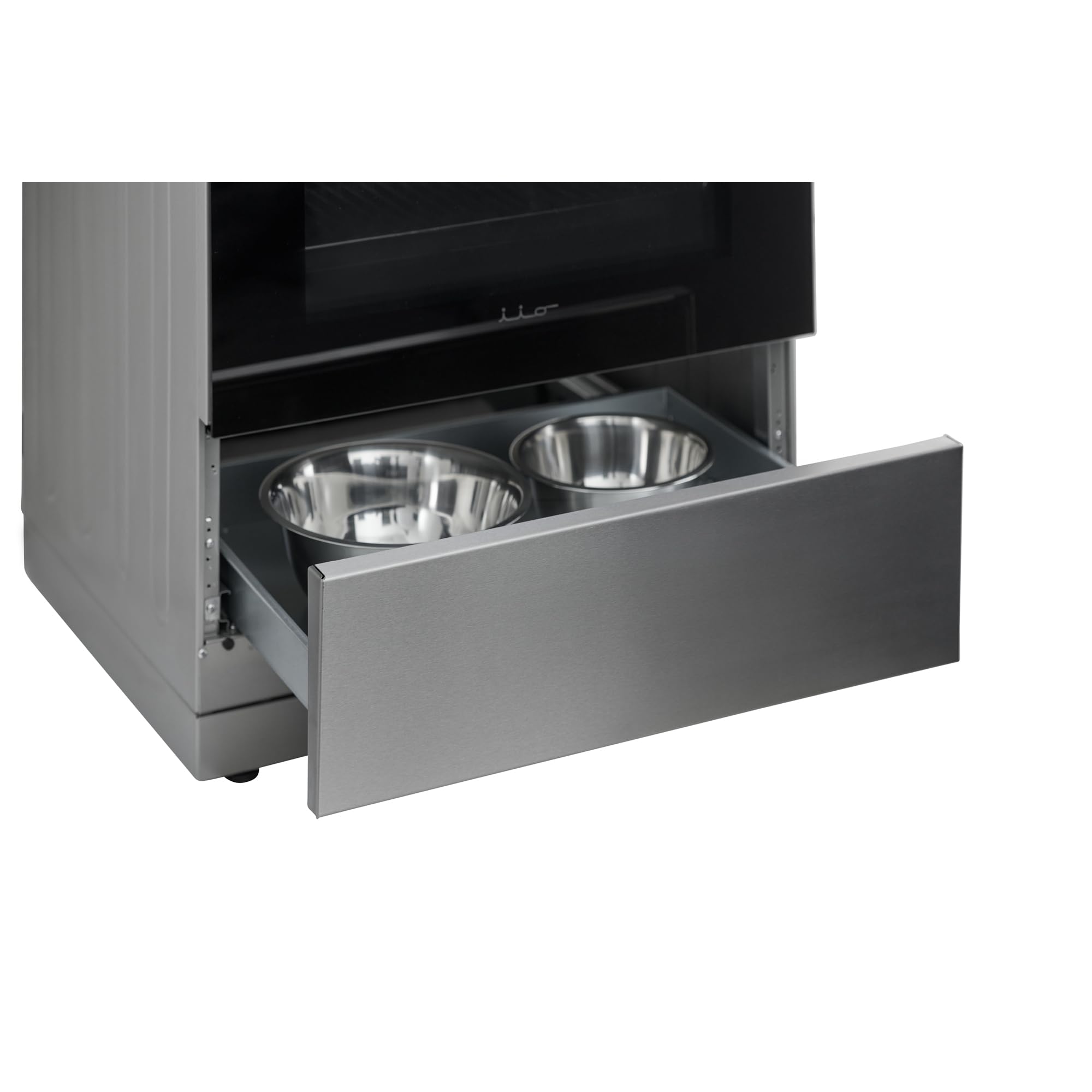 iio 24 inch Electric Stove iER-244SS, Oven Range with Triple Lined Door Glass, 4 Top Burners, Convection Fan, Deep Broiler, Digital Timer Clock, 5 Cook Functions (Stainless Steel)