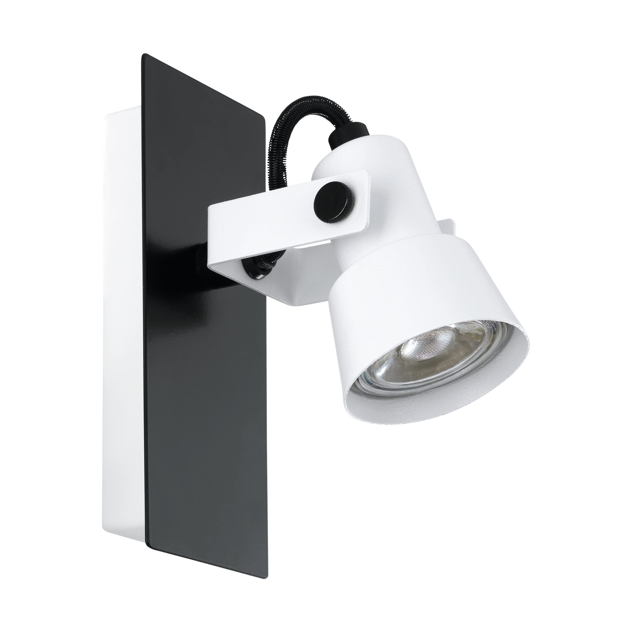 EGLO Trillo Spot Light, Steel, Wall Light, 5 W, White, Black
