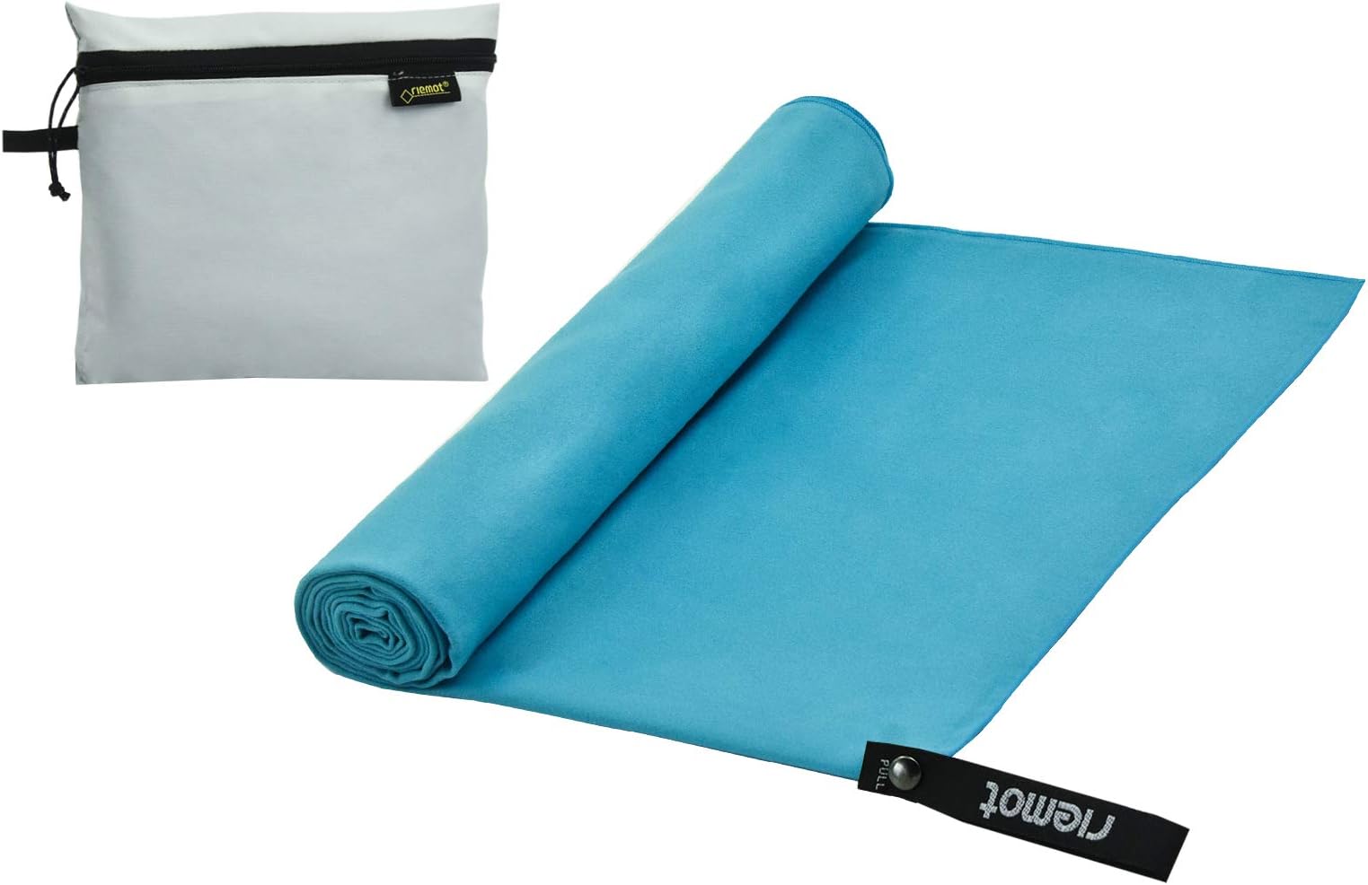 riemot Microfibre Beach Towel, Gym Towel, Swimming Towel, Lightweight, Quick Drying, Compact, Absorbent, Ideal For Travel Camping Backpacking Sports Fitness Yoga Shower(S, M, L, XL Available)