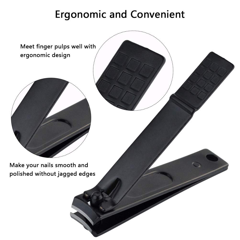 3pcs Nagelset Nagelschere Nageletui mit Allem was Man für die Maniküre & Pediküre Braucht, Perfektes Geschenk für Damen & Herren