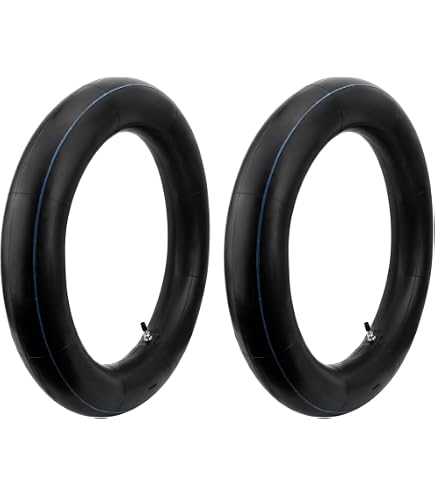 Libereco 110/90-16 Motorcycle Inner Tubes (2-Pack) - TR4 Valve Stem, Butyl Rubber