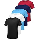 HovSiyla Boys Athletic Shirt Quick Dry Short Sleeve Performance Moisture Wicking T Shirt for Youth