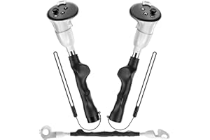 X-SUPER HOME Gorilla Tag sticks Long Arms for Meta Quest 3 Accessories Beat Saber Handles with Ergonomic Grip Quick Install VR Cricket Bat Attachment (For Quest 3 Controllers)