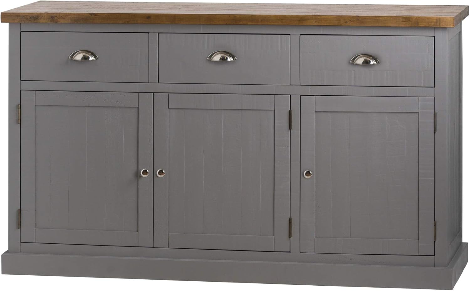 Downton Interiors French Country Grey Wood Sideboard Storage Cabinet H19767 Full Range Of Matching Byland Furniture Is Available Amazon Co Uk Kitchen Home