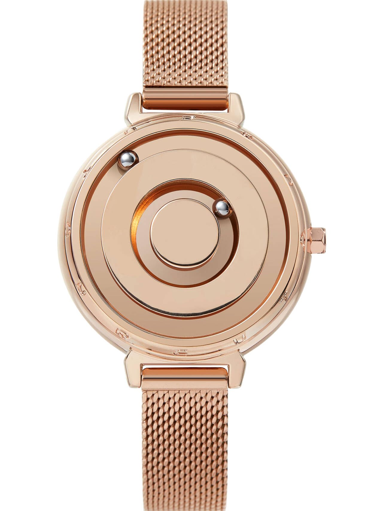 EUTOUR Ladies Watches Watches for Women Magnetic Watches Swiss Quartz Wrist Watch Stainless Steel Mesh Strap Rose Gold 36mm