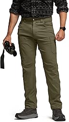 CQR Men's Active Flex Tactical Pants, Water