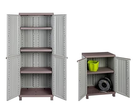 Kreher Schrank-Set bestehend aus zwei abschließbaren Kunststoff