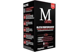 Mdrive Elite Test Booster for Men - Supports Immune Health, Energy, VO2Max, Recovery, Stress Relief, Lean Muscle, KSM-66 Ashwagandha, DIM, Fenugreek, 90 Capsules