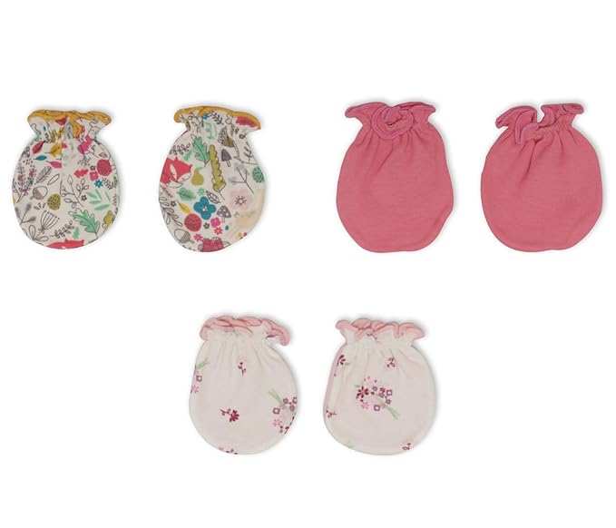 baby girl hand mittens