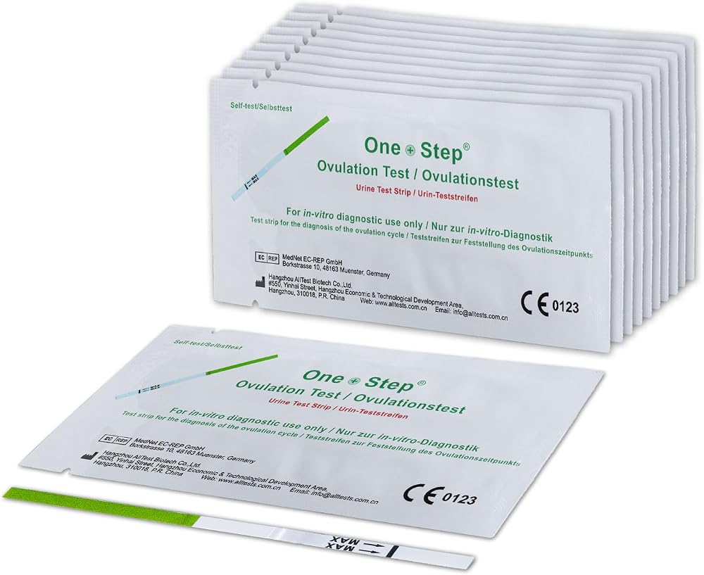 One Step Ovulation Test Strips 50 Count 20mIU/mL LH Surge Predictor