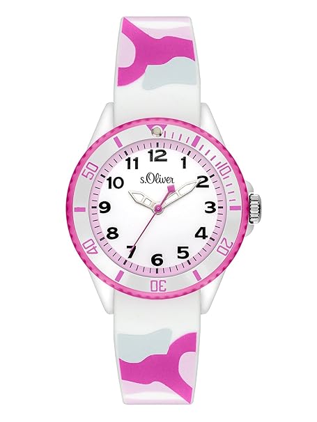 s.Oliver Unisex-Armbanduhr Analog Quarz Silikon