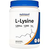Nutricost L-Lysine Powder 1KG (2.2lbs) - Pure L-Lysine, Non-GMO, Gluten Free