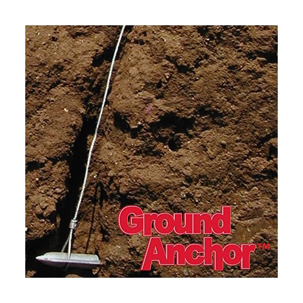 Anchor-Kit-Weatherguard-6-Piece-Easy-Hook-Anchor-Stakes-Kit-with-Drive-Rod-30-Stainless-Steel-Cable-for-securing-dog-kennels-trees-playhouses-canopies-6-pcs-plus-drive-rod