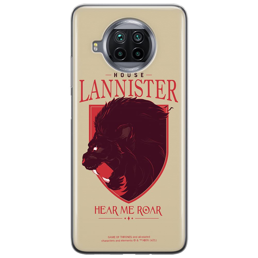 ERT GROUP mobile phone case for Xiaomi REDMI NOTE 9T original and officially Licensed Game of Thrones pattern 008 optimally adapted to the shape of the mobile phone, case made of TPU