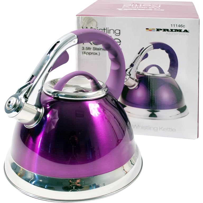 Prima 3.5 L Stainless Steel Kettle Gas/Electric Hob Purple