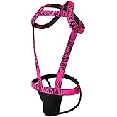 Mens Harness Sport Shoulder Strap with Jock Strap Fitness One-piecs Harness with Jockstrap Bodysuit