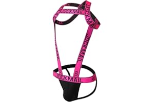 Mens Harness Sport Shoulder Strap with Mens Jock Strap Fitness One-piecs Mens Harness with Jockstrap Bodysuit