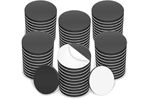 FLEXIBLE MAGNETS Round Magnetic Discs with Adhesive Backing - Great for Crafts! Use at Home, Office, School & More!(2 inch, 100 Pieces)