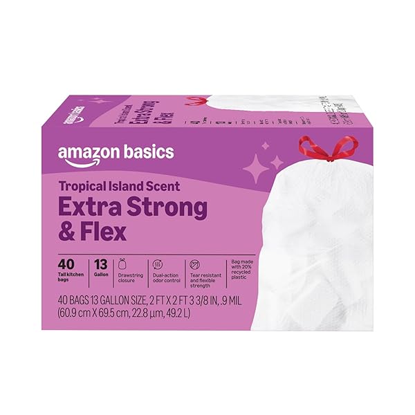AMAZON BASICS EXTRA STRONG & FLEX TALL KITCHEN...