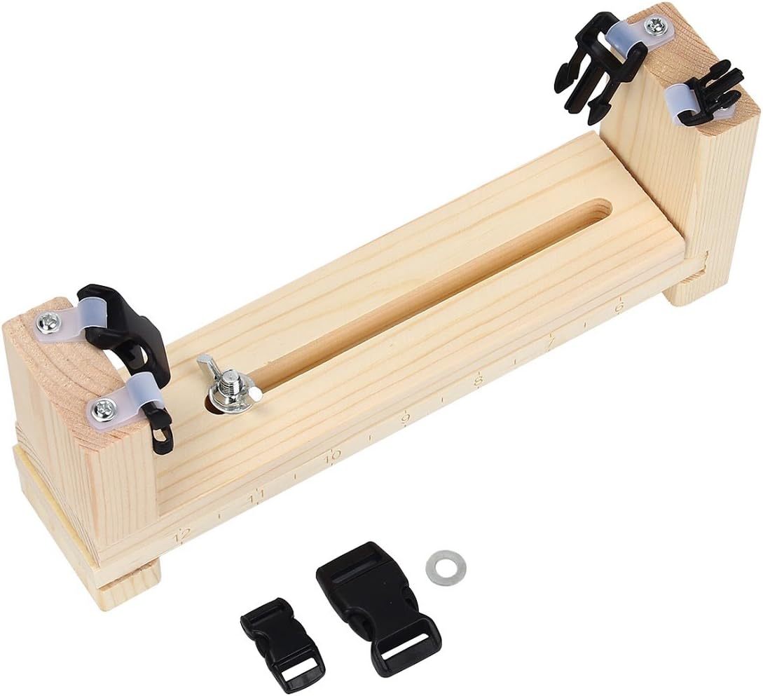 Cyberone Paracord Jig Bracelet Wristband Maker Kit Parachute Cord Braiding Weaving Knitting Tool Adjustable Length 9" to 14"
