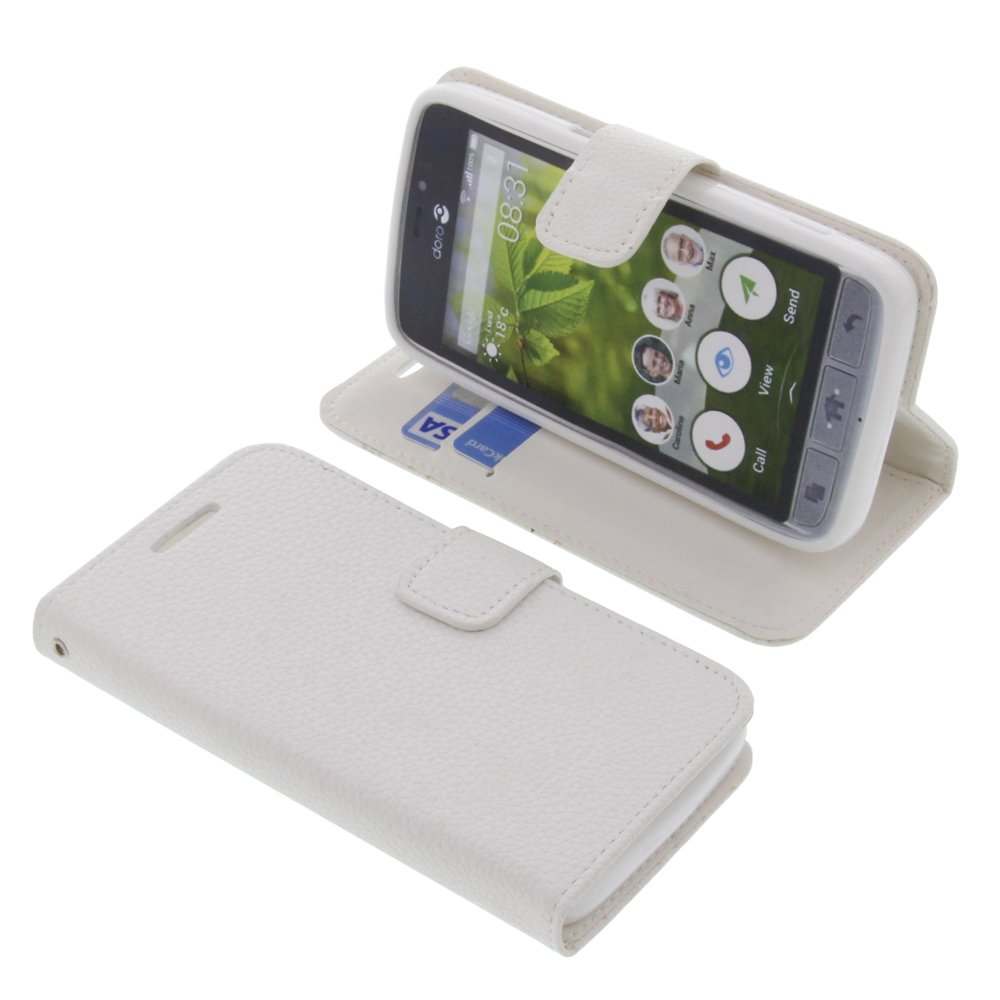 Phone case for Doro 8030 bookstyle white cover Amazon.co.uk Electronics