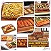 Deluxe Copper Crisper - 2-Pieces Nonstick Oven Air Fryer Pan / Tray & Mesh Basket Set - Air Fryer in Oven - Ideal for French Fry - Frozen Food , Baking Sheet without Oil by WHG