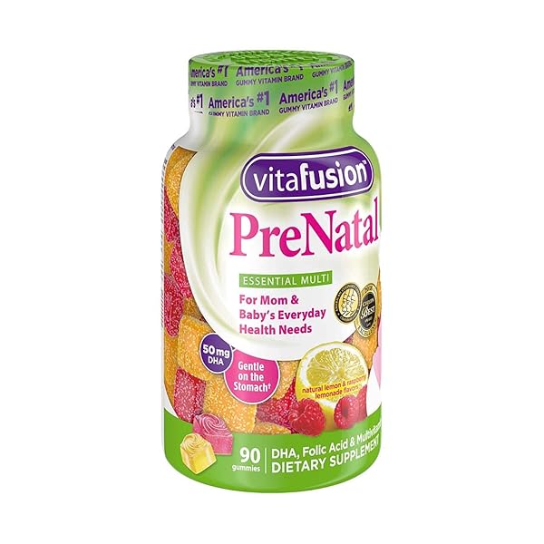 VITAFUSION PRENATAL DIETARY SUPPLEMENT, LEMON & RASPBERRY LEMONADE FLAVORS 90 EA (PACK OF 7)