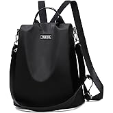 Large Travel Backpack for Women Waterproof Back Pack Black Shoulder Bag Fashion Backpack Purse Anti-Theft Daypack for College Work