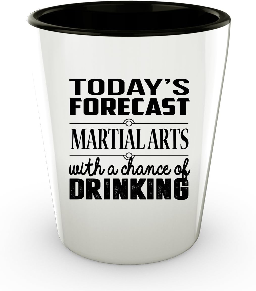 MARTIAL ARTS Shot Glass MARTIAL ARTS Gifts Unique Shot