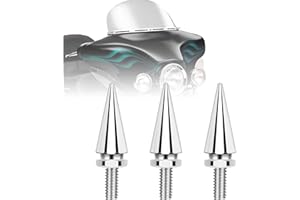 AEEAST Motorcycle Windshield Bolts, Fairing Bolts Windshield Screws Compatible for Harley Davidson Street Glide Electra Glide Ultra Classic Ultra Limited Tri Glide 1996-2013, Chrome